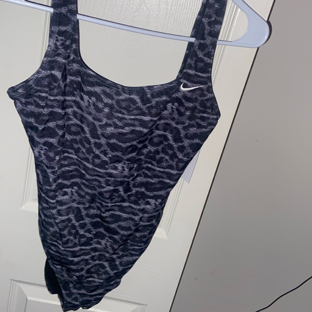 grey cheetah print bathing suit never worn